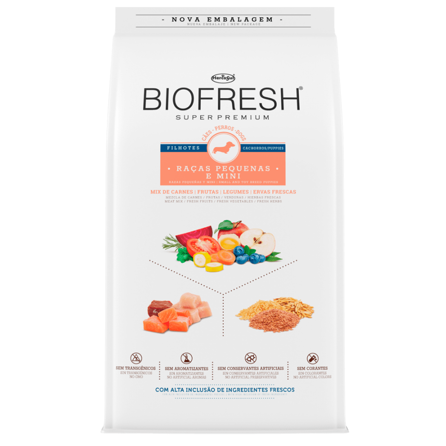 biofresh perro cachorro razas pequeñas y mini