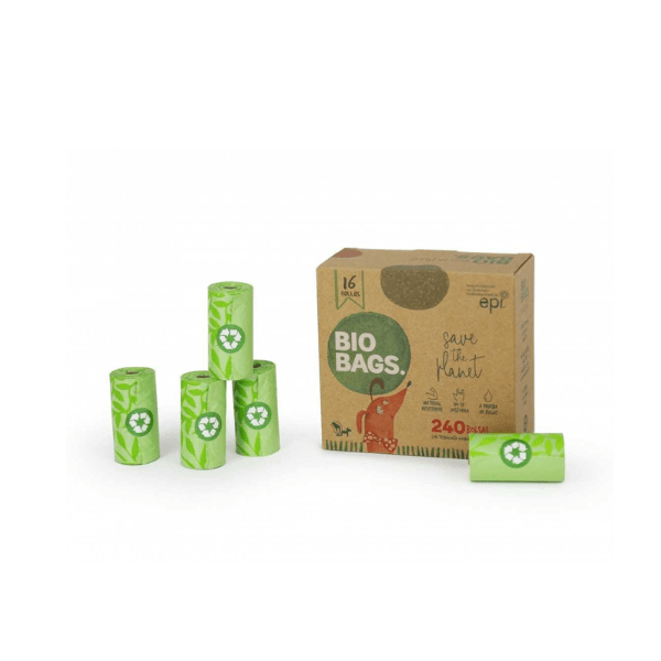 Biobags Pack 16 Rollos Bolsas Biodegradables