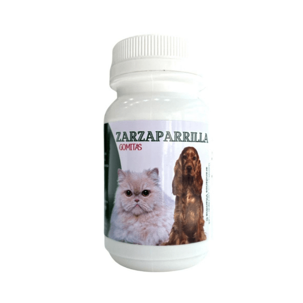 Zarzaparrilla Perros y Gatos | Prais | Gomitas 100% Natural - 60 Comprimidos