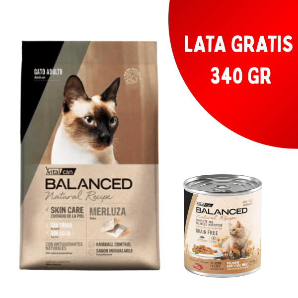 Vitalcan Balanced Gato Adulto | Natural Recipe | Merluza - 7K